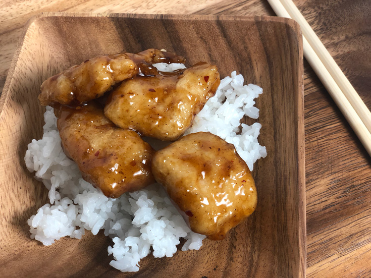 InnovAsian General TSO's Chicken & Sticky White Rice