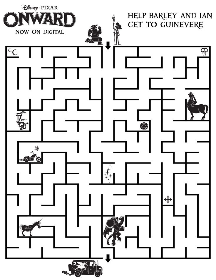 Onward Maze Printable