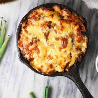 Easy 4 Ingredient Chili Dog Casserole