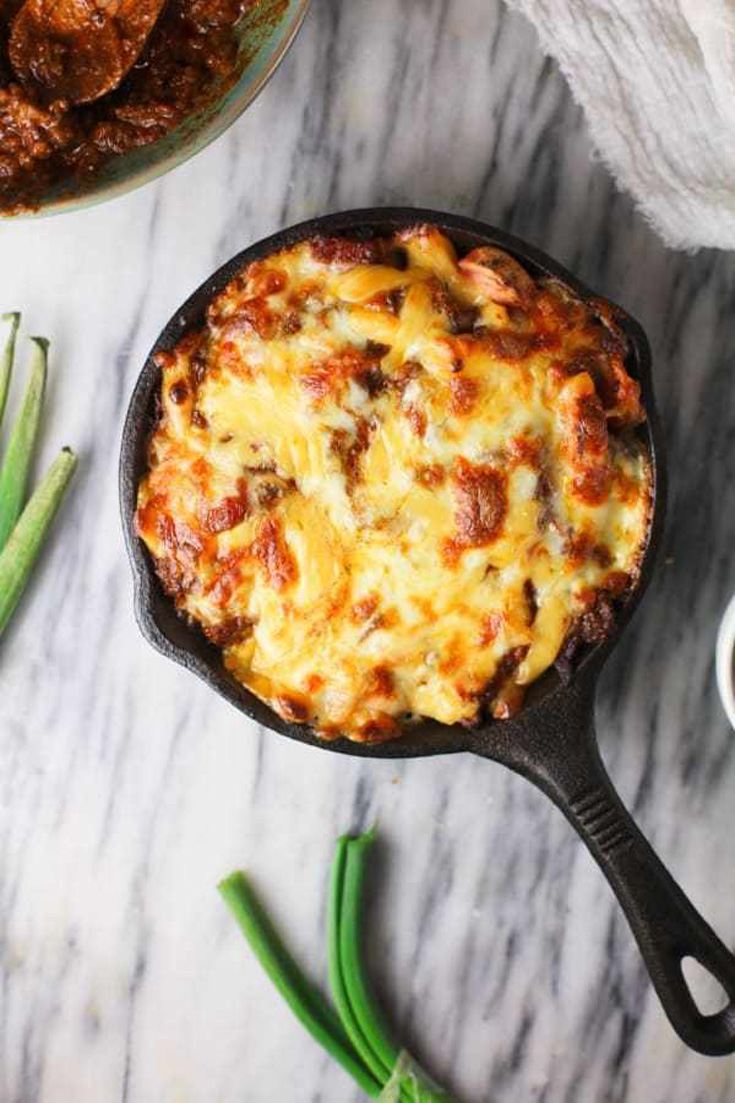 Easy 4 Ingredient Chili Dog Casserole