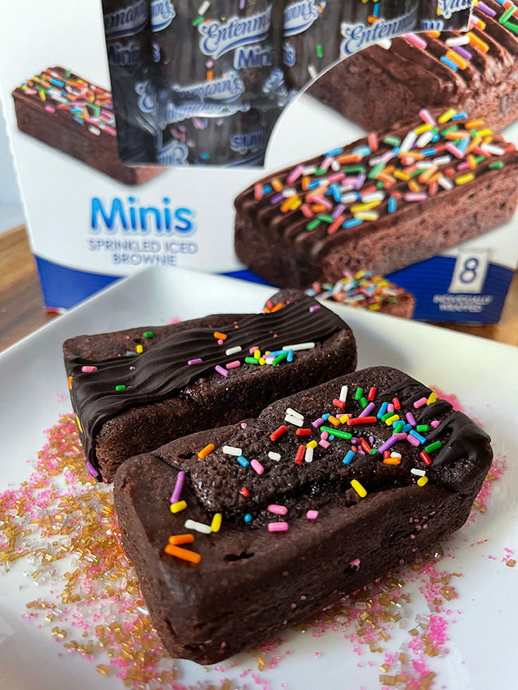 Entenmann’s® Minis Sprinkled Iced Brownies