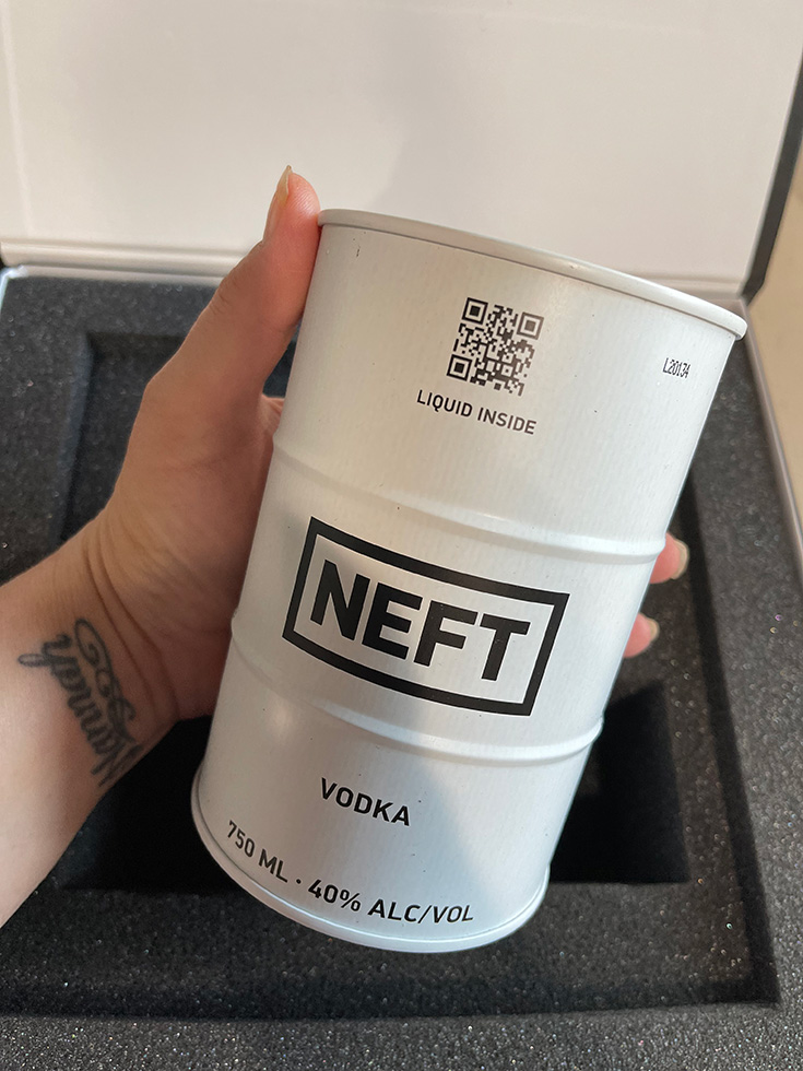 NEFT Vodka Barrel