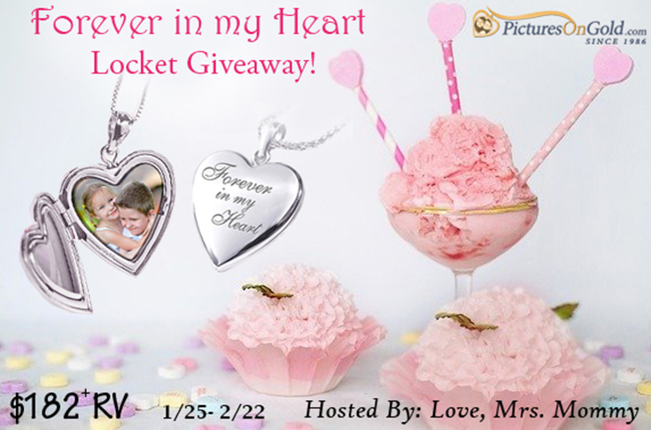 $182 PicturesOnGold Sterling Silver Locket Giveaway