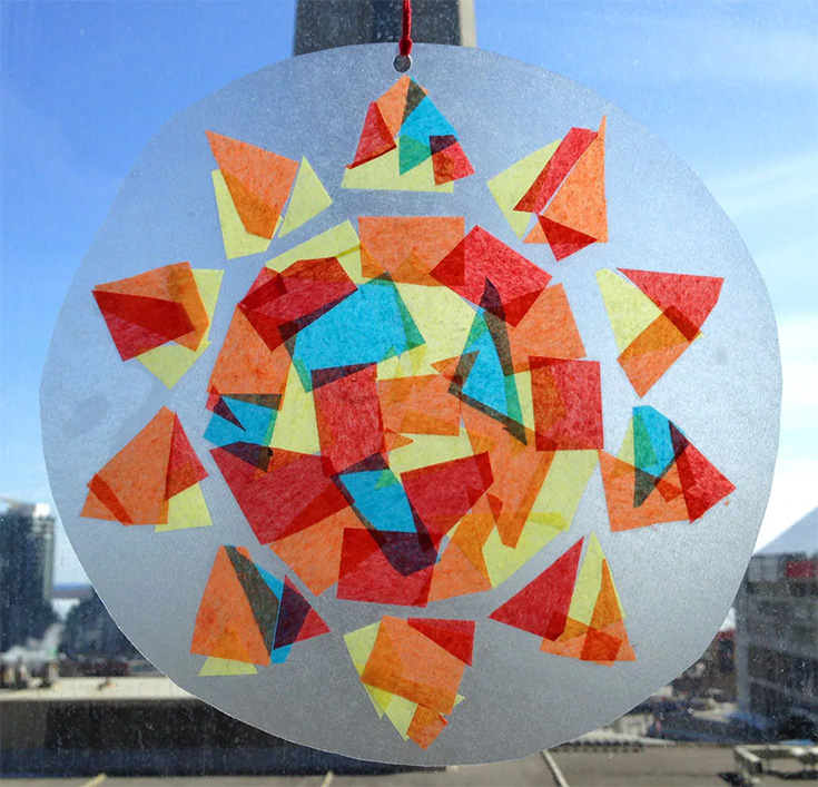 Easy Contact-Paper Sun Suncatcher