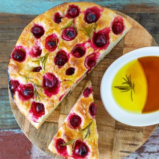 Cranberry Rosemary Focaccia Bread