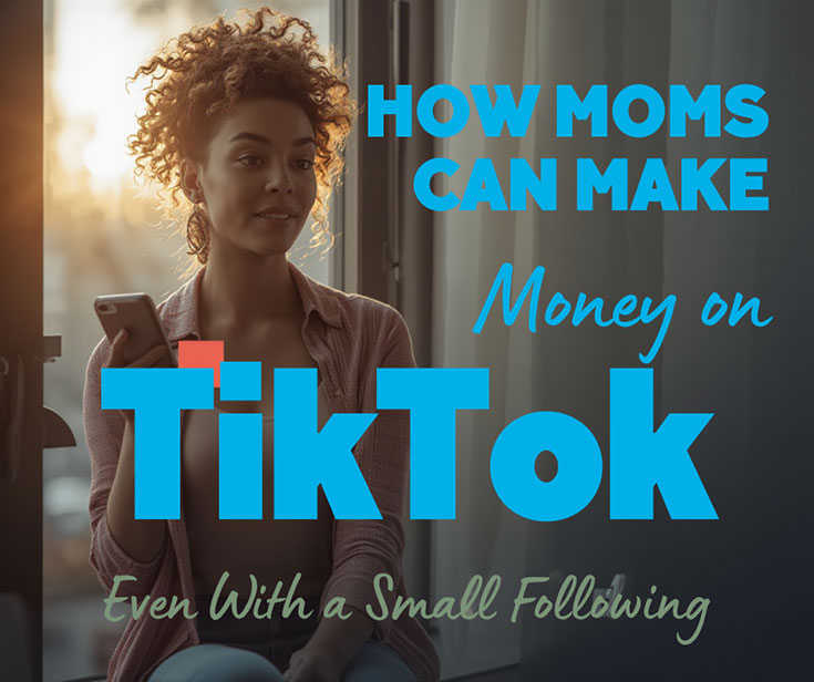 how moms can make money on TikTok from home