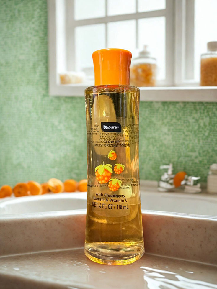 b.pure Glow Up Moisturizing Toner with cloudberry extract and vitamin C from Dollar Tree