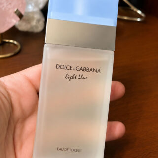 Dolce & Gabbana Light Blue Eau de Toilette perfume bottle reviewed after purchase from TikTok Shop