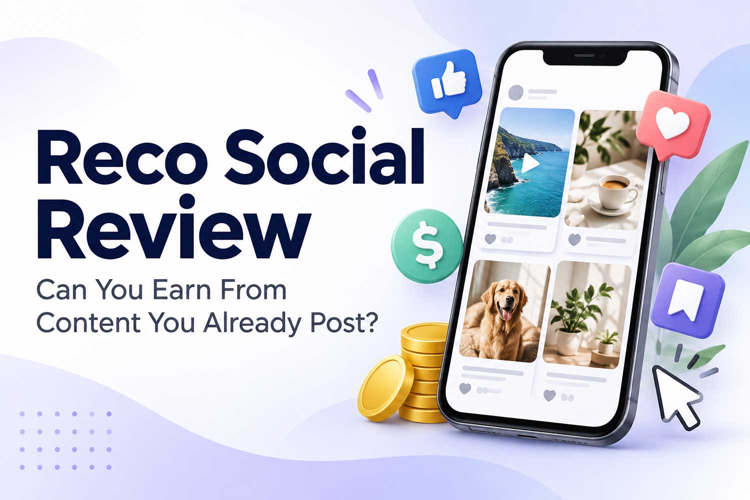 Reco Social review showing how creators can earn from content they already post
