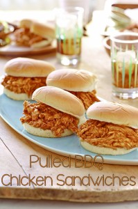 Pulled BBQ Chicken Sandwiches