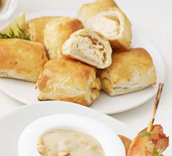 Salmon and Dill Puffs