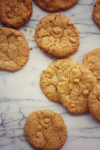 White Chocolate Ginger Cookies