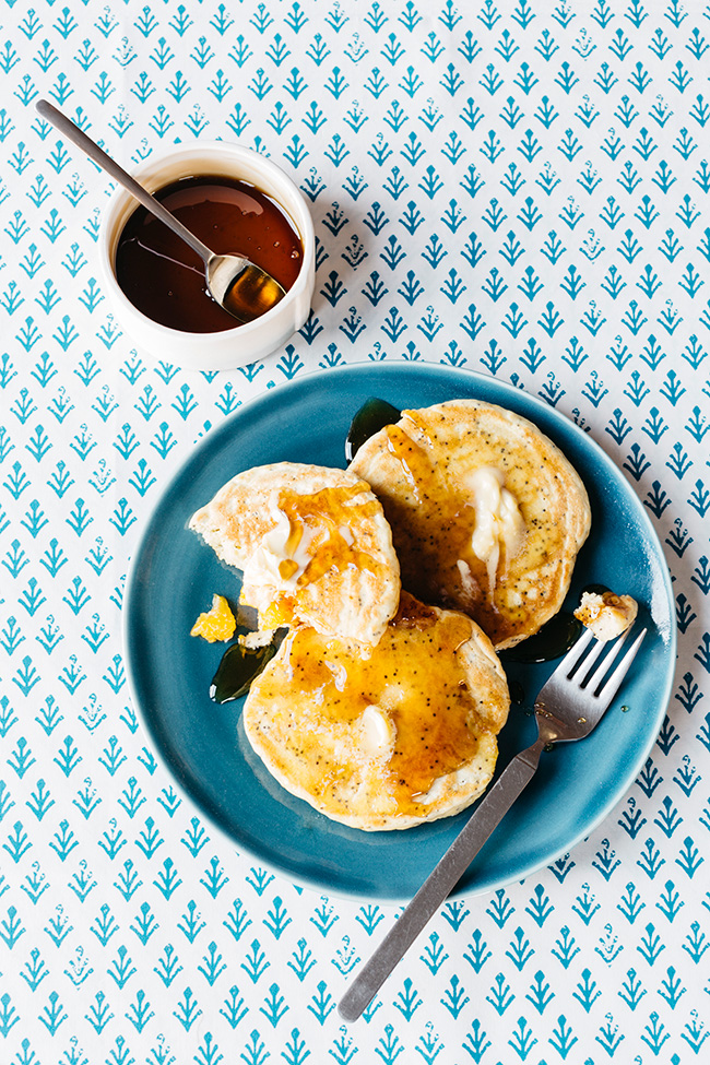 Mandarin Poppy Seed Pancakes