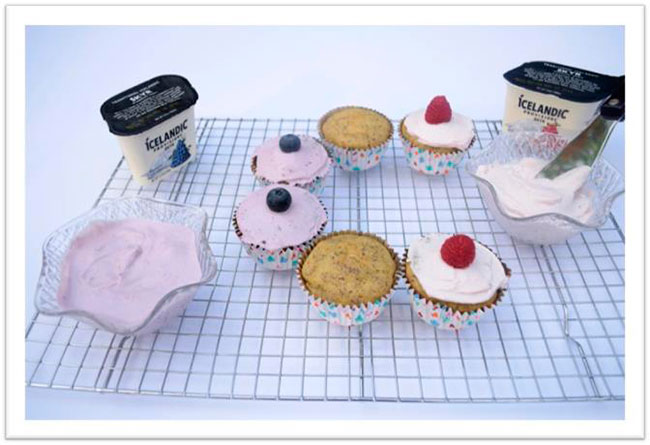 Vanilla Cupcakes Recipe With Skyr Icing