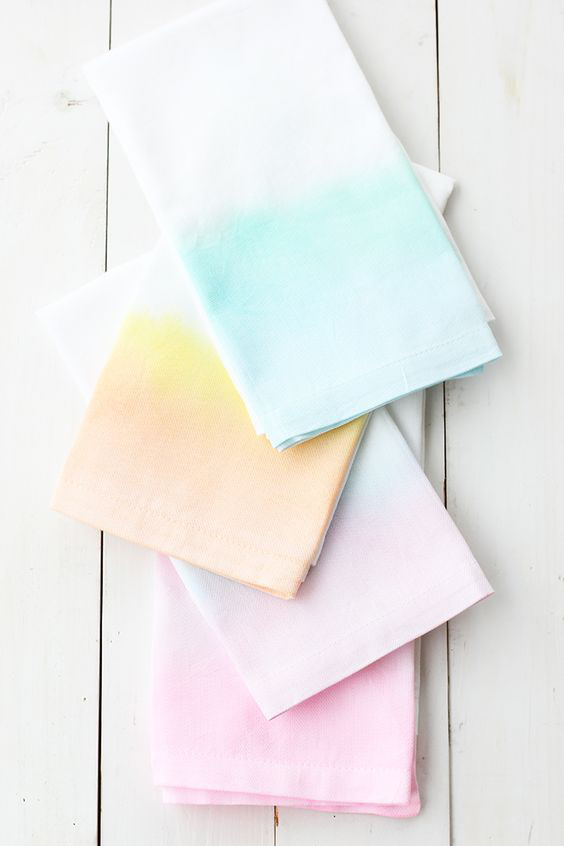 Watercolor napkins 