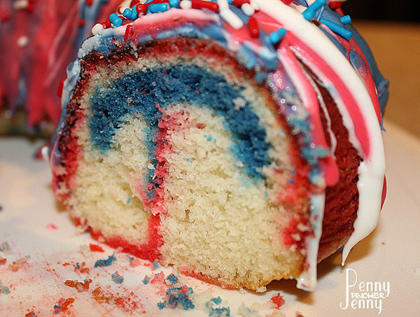 Firework Bundt Cake