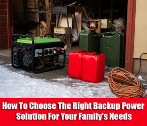 How To Choose The Right Backup Power Solution For Your Family's Needs